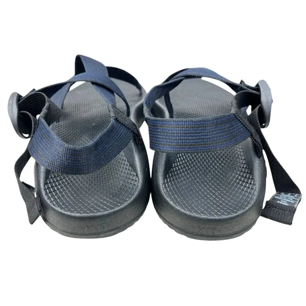 Chaco Men’s Z1 Classic Black Blue Strappy Hiking Trail Sandal Size US 13